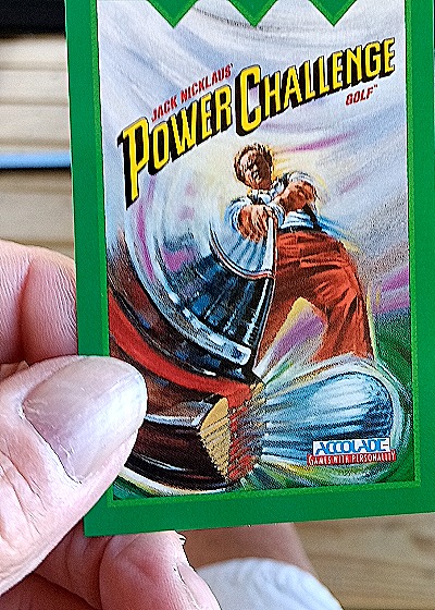 1993 Accolade Jack Nicklaus Power Challenge Golf Promo Card — front
