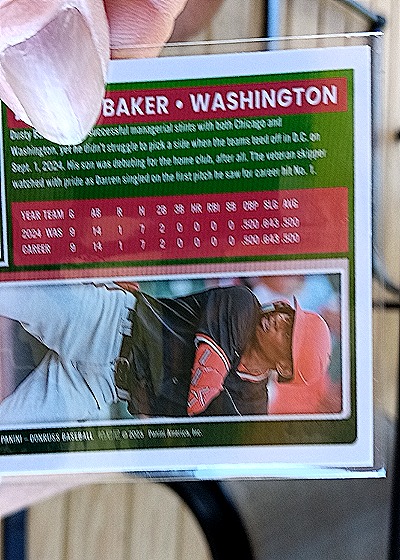 2025 Panini Donruss Optic #43 Darren Baker — back