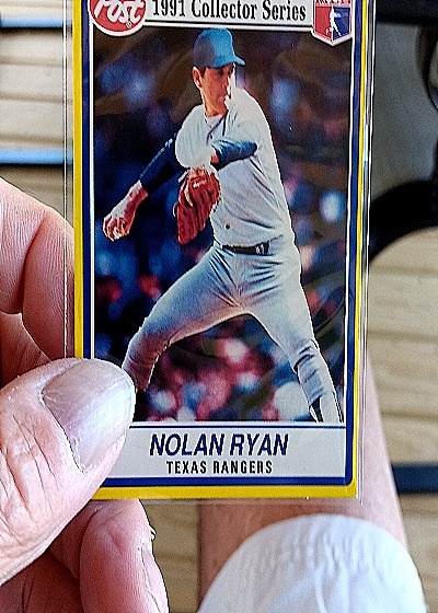 1991 Post Collector Series #17 Nolan Ryan — front