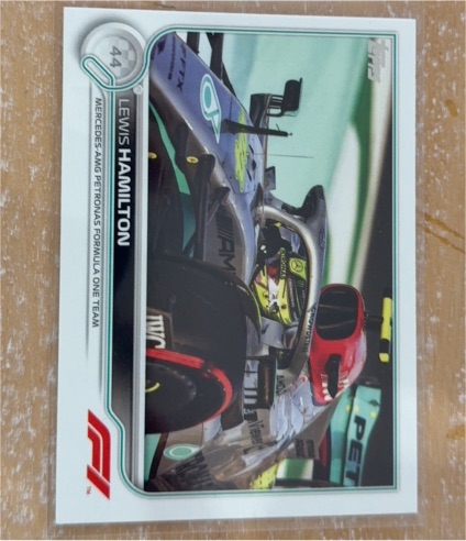 2022 Topps Formula 1 Lewis Hamilton #7a Mercedes-AMG Petronas Formula One Team — front