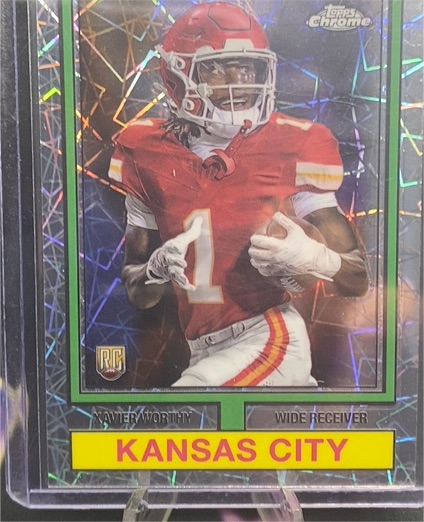 2024 Topps Chrome 74TF-8 Xavier Worthy — front