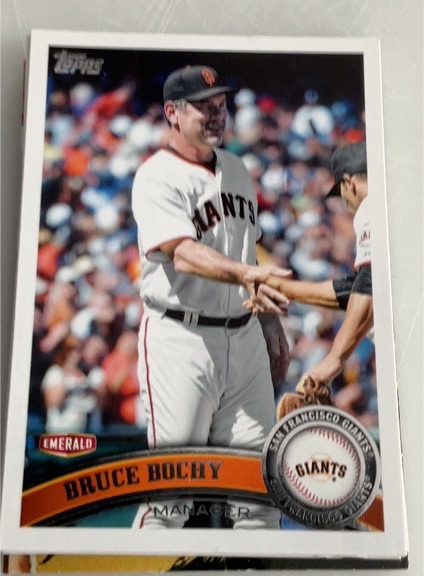 2011 Topps Baseball #SFG 29 Bruce Bochy — front