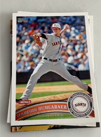2011 Topps #555 Madison Bumgarner — front