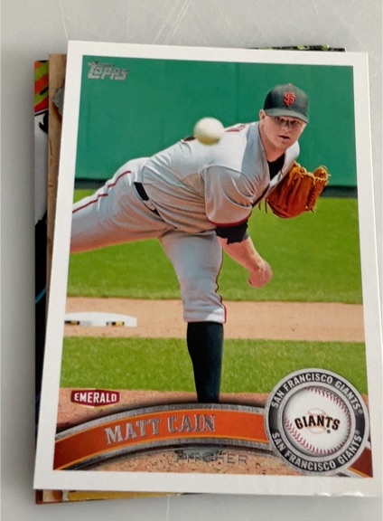 2011 Topps Opening Day #150 Matt Cain — front