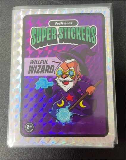 2025 VeeFriends Super Stickers Manga Series Willful Wizard — front
