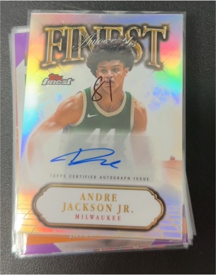 2024-25 Topps Finest #FA-AJ Andre Jackson Jr. — front