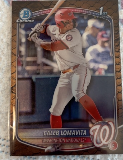 2025 Bowman Chrome #BCP-120 Caleb Lomavita — front