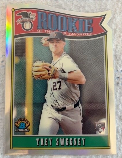 2025 Bowman Chrome Rookie of the Year Favorites #ROY-12 Trey Sweeney — front