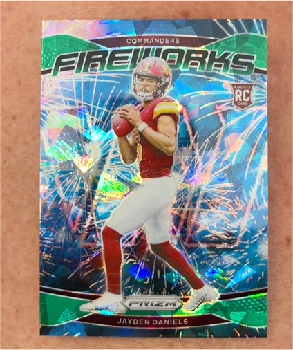 2024 Panini Prizm Fireworks #24 Jayden Daniels — front