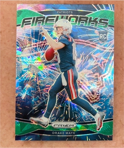 2024 Panini Prizm Fireworks #22 Drake Maye — front