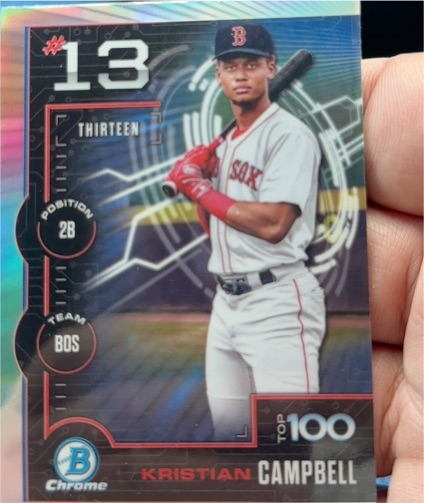 2025 Bowman Chrome #BTP-13 Kristian Campbell — front