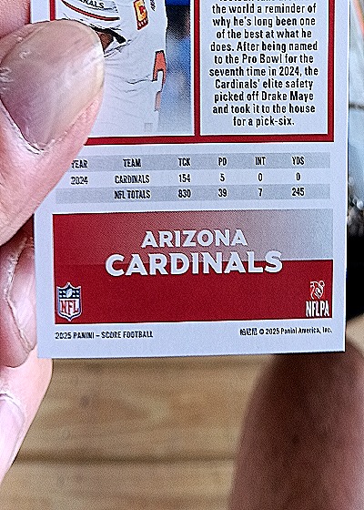 2025 Panini Score-A-Treat #500 Rondel Walker Jr. — back