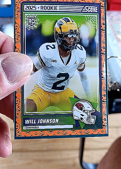 2025 Panini Score A Treat Football Halloween #11 Will Johnson — front