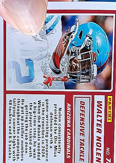 2025 Panini Score #78 Walter Nolen — back