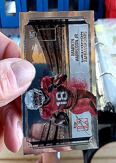 2024 Topps Signature Class #GA-5 Marvin Harrison Jr. Gridiron Ambassadors — front