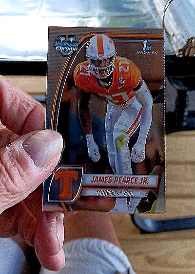 2024 Bowman University Chrome #91 James Pearce Jr. — front