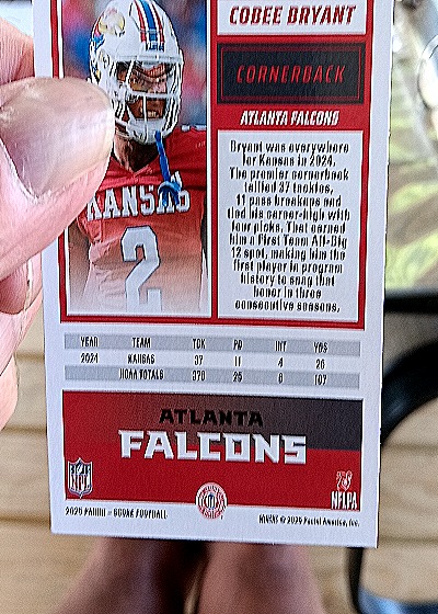2025 Panini Score A Treat #RC Cobee Bryant — back