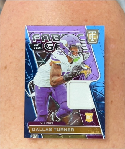 2024 Panini Totally Certified Fabric of the Game #FGR-DLT Dallas Turner — front