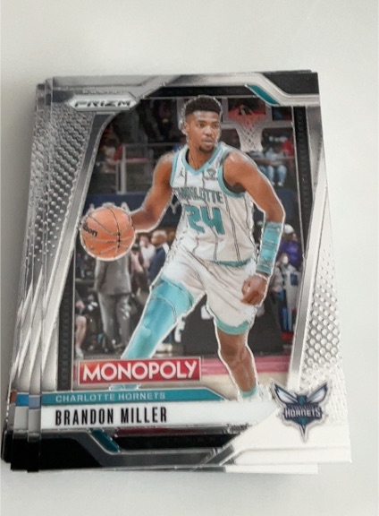 2024-25 Panini Prizm Monopoly #32 Brandon Miller — front