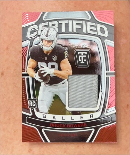2024 Panini Totally Certified #CB-BRB Brock Bowers — front