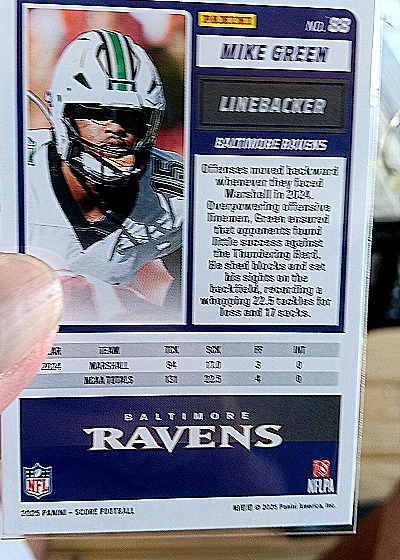 2025 Panini Score A Treat #88 Mike Green — back