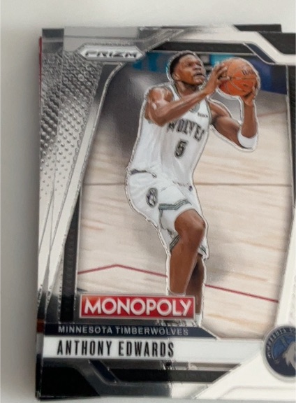 2024-25 Panini Prizm Monopoly #88 Anthony Edwards — front