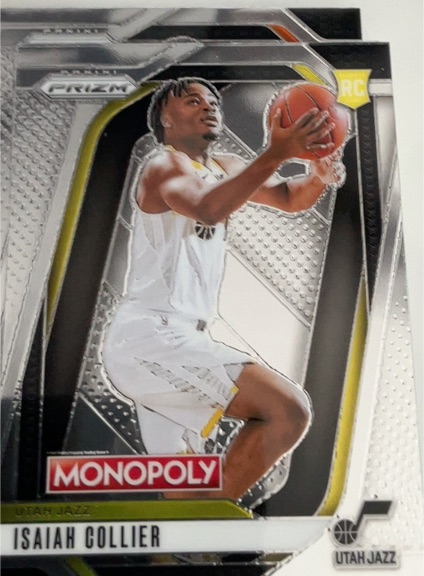 2024-25 Panini Prizm Monopoly #36 Isaiah Collier Rookie — front