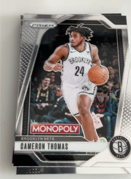 2024-25 Panini Prizm Monopoly #52 Cameron Thomas — front