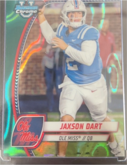 2024 Bowman University Chrome #6 Jaxson Dart — front
