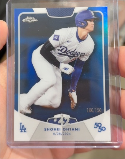 2024 Topps Chrome 50/50 #42 Shohei Ohtani — front