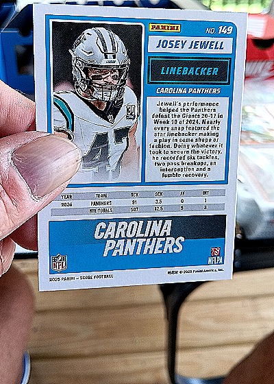 2024 Panini Score #149 Josey Jewell — back