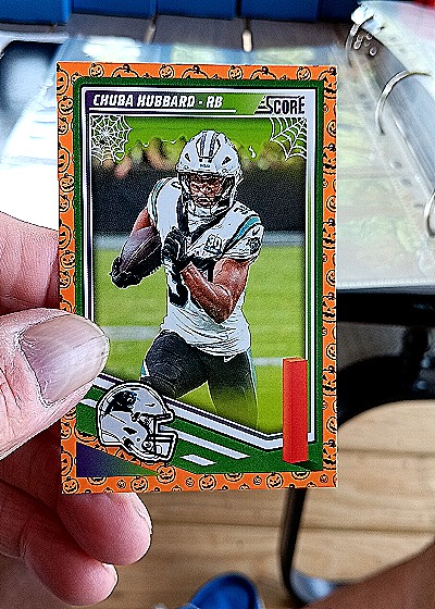 2025 Panini Score A Treat # Chuba Hubbard — front