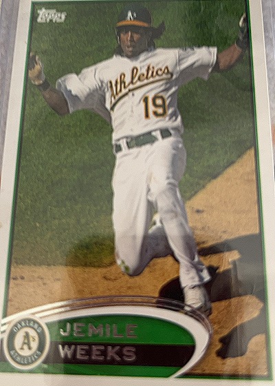 2012 Topps #640 Jemile Weeks — front