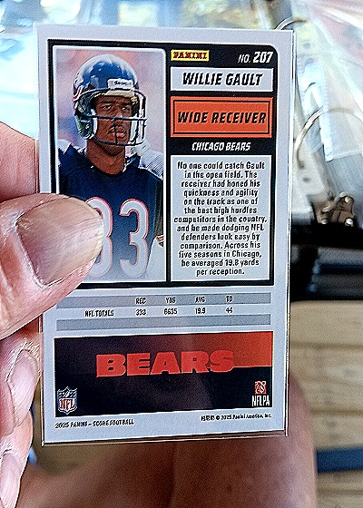 2025 Panini Score #207 Willie Gault — back