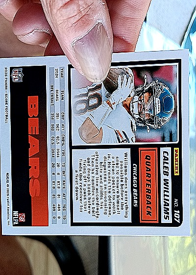 2025 Panini Score-A-Treat Halloween #107 Caleb Williams — back