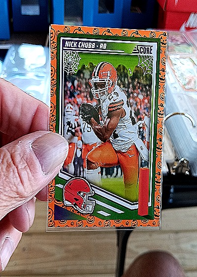 2025 Panini Score-A-Treat #19 Nick Chubb — front