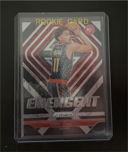 2018-19 Panini Prizm Emergent #5 Trae Young — front