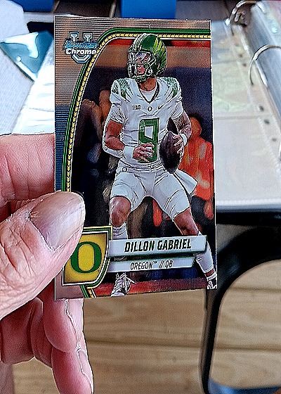 2024 Bowman University Chrome #3 Dillon Gabriel — front