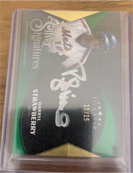 2024 Topps Five Star Silver Signatures Gold #SSDS Darryl Strawberry AUTO — front