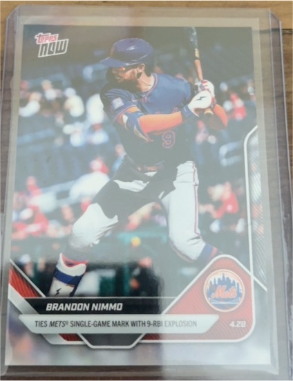 2025 Topps Now #117 Brandon Nimmo — front
