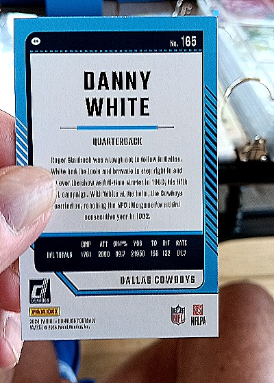 2024 Donruss #165 Danny White — back