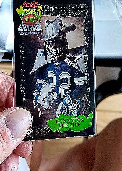 1994 Team MVP Masters of the Gridiron Emmitt Smith Lone Star Sheriff — front