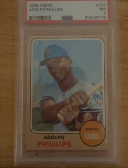 1968 Topps #202 Adolfo Phillips — front