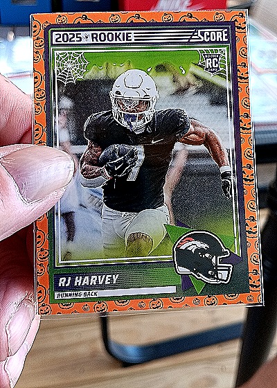 2025 Panini Score A Treat #49 RJ Harvey — front