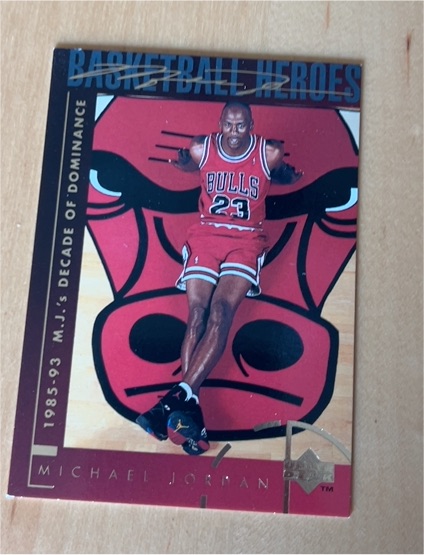 1994-95 Upper Deck Basketball Heroes #44 Michael Jordan — front