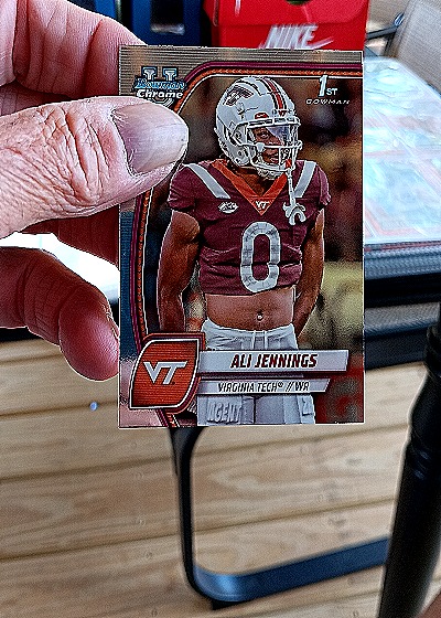 2024 Bowman University Chrome #10 Ali Jennings — front