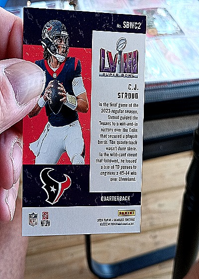 2024 Panini Donruss #SBWC2 C.J. Stroud — back