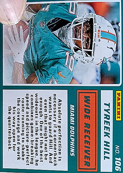 2025 Panini Score-A-Treat #106 Tyreek Hill — back