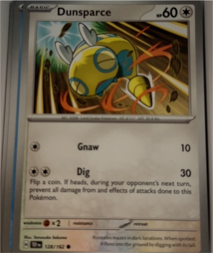 2025 Pokémon Scarlet & Violet SV05: Temporal Forces #128 Dunsparce — front
