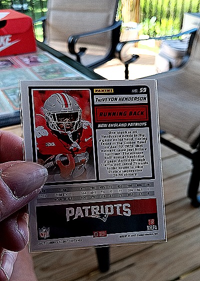 2025 Panini Score A Treat #59 TreVeyon Henderson — back